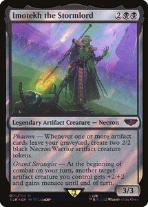 MTG ■黒/英語版■ 《嵐の王、イモーテク/Imotekh the Stormlord》★サージFOIL★ ウォーハンマー40,000 40K