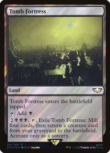 MTG ■土地/英語版■ 《墳墓の要塞/Tomb Fortress》★サージFOIL★ ウォーハンマー40,000 40K