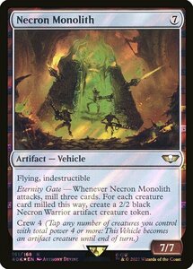 MTG ■無/英語版■ 《ネクロン・モノリス/Necron Monolith》★サージFOIL★ ウォーハンマー40,000 40K