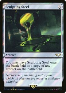 MTG ■無/英語版■ 《彫り込み鋼/Sculpting Steel》★サージFOIL★ ウォーハンマー40,000 40K