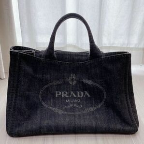 【美品】PRADA カナパ　Mサイズ