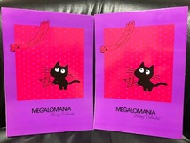 当時物 1980年代頃 EXPRESSION 日本製 MEGALOMANIA メガロマニア 黒猫ちゃんのUFO発見 誇大妄想 レターパッドノート２点セット レトロ 希少_画像1