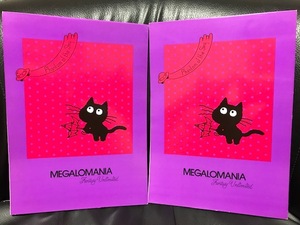  that time thing 1980 period about EXPRESSION made in Japan MEGALOMANIAme Garo mania black cat Chan. UFO discovery . large .. letter pad Note 2 point set retro rare 