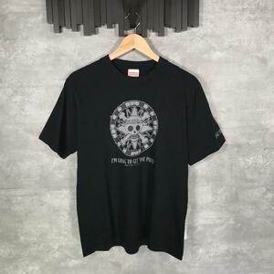 『ONE PIECE』ワンピース (M) プリント半袖Tシャツ / ブラック