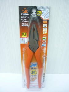 未使用 FUJIYA 偏芯パワーペンチ 圧着機能付き 200㎜ 3000N-200 a