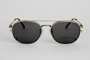 【Неиспользованный / Редкий】 Редкий Forehang Mr./Ms. Glass renoma Paris Renoma 25-9301 col.1 MADE IN JAPAN