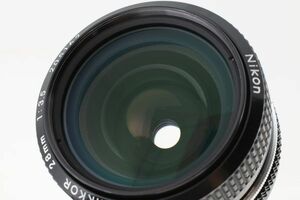 【超美品】Nikon New Nikkor 28mm f/3.5 non Ai 非ai MF Lens キャップ付 ニコン マニュアルレンズ #EM56