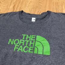 THE NORTH FACE /ノースフェイス /メンズXXL 半袖Tシャツ トップス プリントTシャツ ロゴT グレー アウトドア カジュアル 古着_画像4