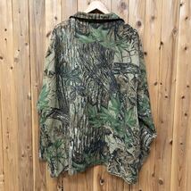 90's /米国製 /REALTREE メンズ2XL 薄地 長袖ジャケット 羽織 ジップアップ リアルツリー カモフラ アメカジ 狩猟 USA古着 ビンテージ古着_画像5