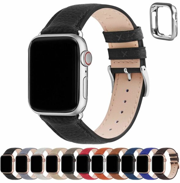 Fullmosa アップルウォッチ バンド ベルト 38mm 40mm 41mm 本革 レザー apple watch