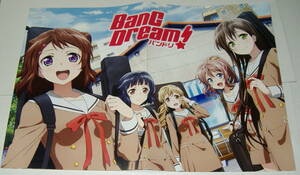 Bang Dream! バンドリ！ 番宣 B5 見開き チラシ（フライヤー 冊子）Poppin'Party 戸山香澄 牛込りみ 花園たえ 山吹沙綾 市ヶ谷有咲