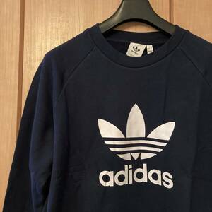 [新品] size 2XO (3XL) | adidas Originals | TREFOIL CREW オリジナルス スウェット | カレッジネイビー | アディダス オリジナルス |