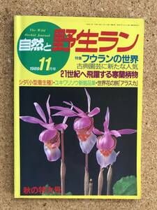 自然と野生ラン 1989年11月号　フウラン ウチョウラン 寒蘭 ユキワリソウ ※ 園芸JAPAN