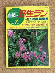 自然と野生ラン 1989年7月号　ウチョウラン エビネ 小町蘭 ※ 園芸JAPAN