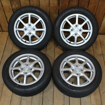 ダイハツ 純正 14インチ ブリヂストン 155/65R14 タイヤ ホイール 4本SET ウェイク タント ムーブ ミラ イース アヴィ キャスト エッセ等_画像2