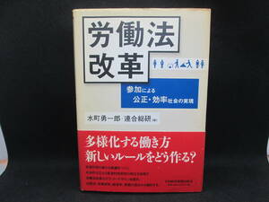 労働法改革　水町勇一郎・連合総研(編) 　参加による公正・効率社会の実現　日本経済新聞出版社　A8.230615
