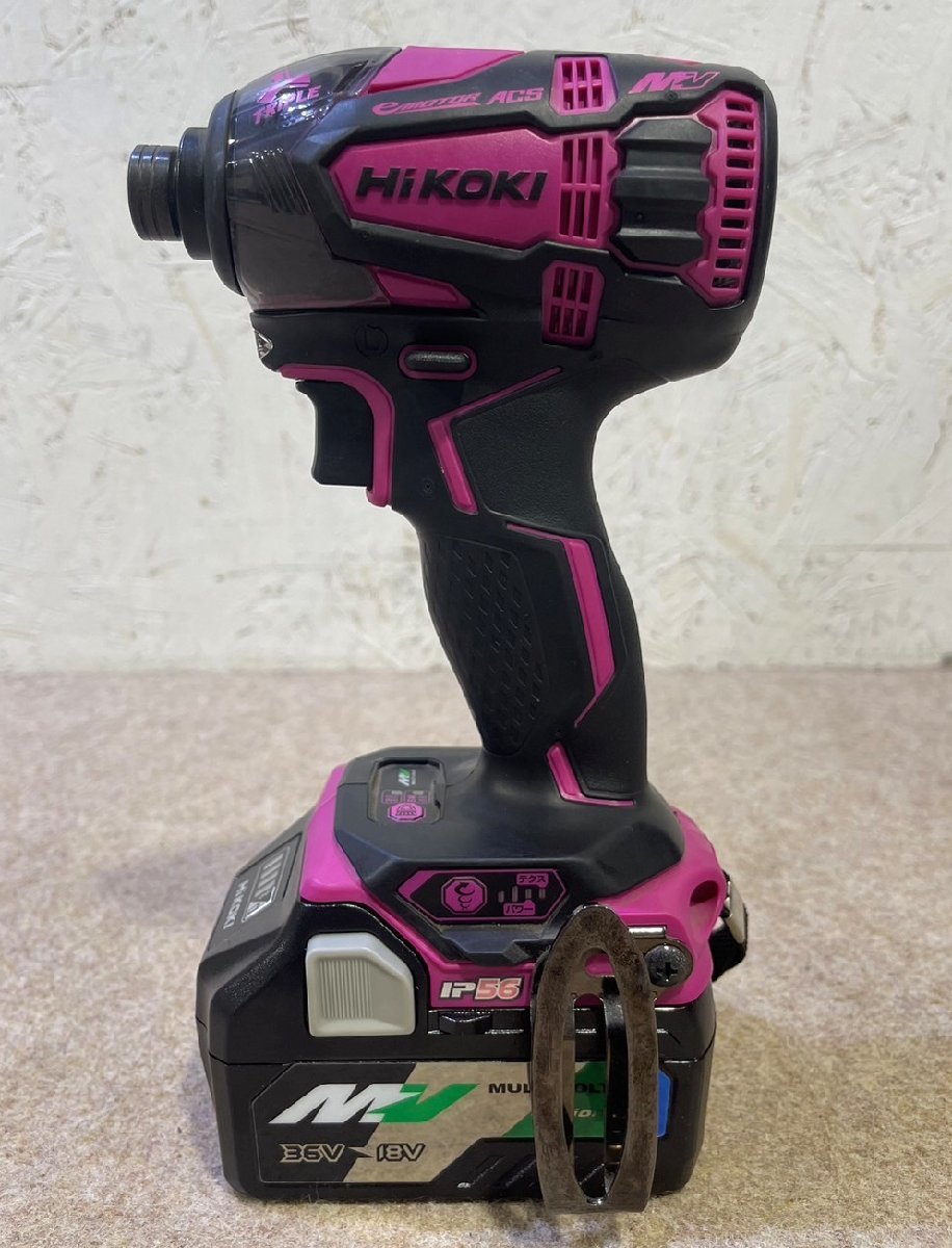 1円 美品 HiKOKI 日立工機 電動インパクトドライバー WH 36DA 36V/18V