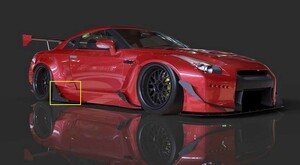 R35 GTR RB-STYLE サイドスカート カナード FRP