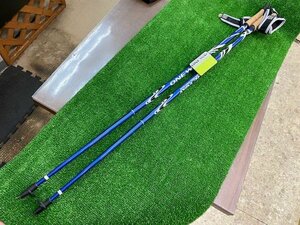 1* used condition excellent![ONEWAY/ One Way ] trekking paul (pole) blue AUTHENTIC 730 approximately 100m [ Sapporo / shop front pickup OK!]*550