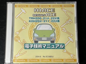 送料370円★【新品・未開封】●2012年4月改訂版 ハイエース レジアスエース TRH200・21# 22# KDH20#★HIACE●電子技術マニュアル★SC06B3J