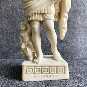 彫像 プリマポルタのシーザーアウグスト 大理石風 白い像 22cm Caesar Augustus of Prima Porta イタリア製Made in Italy ローマ帝国/英雄の画像3