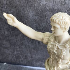彫像 プリマポルタのシーザーアウグスト 大理石風 白い像 22cm Caesar Augustus of Prima Porta イタリア製Made in Italy ローマ帝国/英雄の画像8