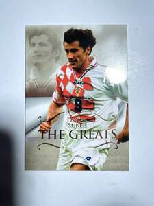 美品 futera UNIQUE2011 THE GREATS base CARD DAVOR SUKER NO.182 元クロアチア代表 シュケル スーケル フテラ ユニーク メッシ ロナウド