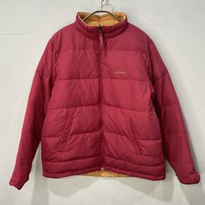 送料無料☆L .L .Bean☆エルエルビーン☆中綿入りダウンジャケット☆リバーシブルジャケット☆ピンク系☆オレンジ系☆キッズXL☆F23