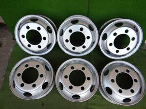 ★新車外し TOPY T16×5.5 32 9 18 E5.5 スチール★16×5.5 OFF+127 PCD222.25-6H ハブ径:164mm 6本 