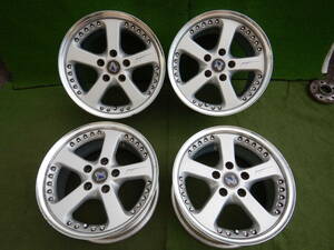 ★JAPAN MELBER GG-72F 2ピース 軽量化★16×8JJ OFF+34/16×9JJ OFF+47 PCD114.3-5H ハブ径：73mm 傷、汚れ、錆、塗装がれ等あり　4本 