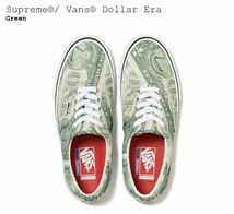 新品未使用　Supreme/ Vans Dollar Era　US9　27ｃｍ　シュプリーム　バンズ_画像2