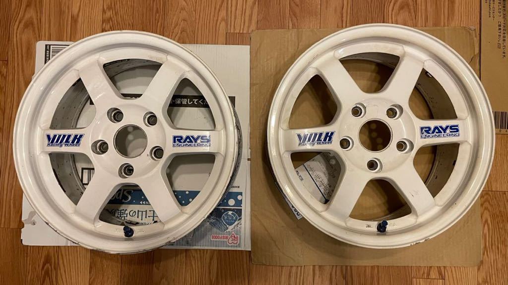全国宅配無料 タイヤ/ホイールセット 魅了 RAYS 2本 TE37 114.3 レイズ
