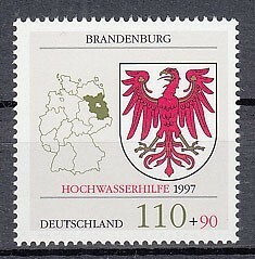 ドイツ 1997年未使用NH 洪水被害救済/ブランデンブルク州#1941