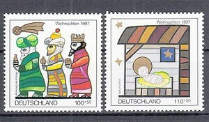 ドイツ 1997年未使用NH クリスマス#1959-1960