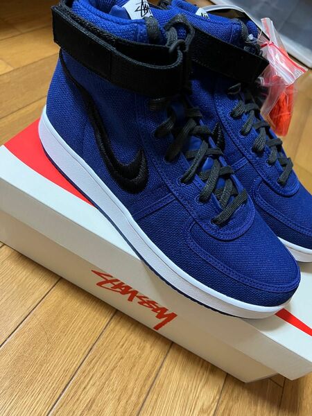 Stussy × Nike Vandal High "Deep Royal Blue"新品未使用27.5cm