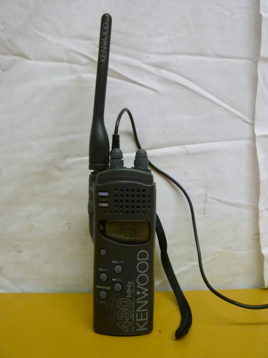 EE704 KENWOOD 430MHz FMトランシーバー TH-K47 ハンディタイプ 動作