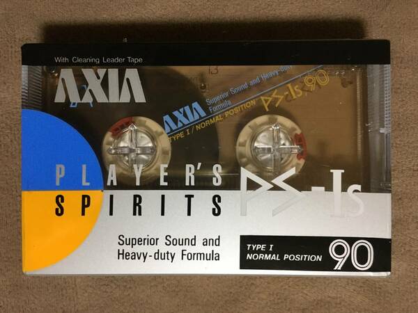 【 送料無料！・希少な1986年発売商品！・未開封品！】★AXIA アクシア カセットテープ◇PS-Ⅰs 90・PLAYER'S SPIRITS◇富士写真フィルム★