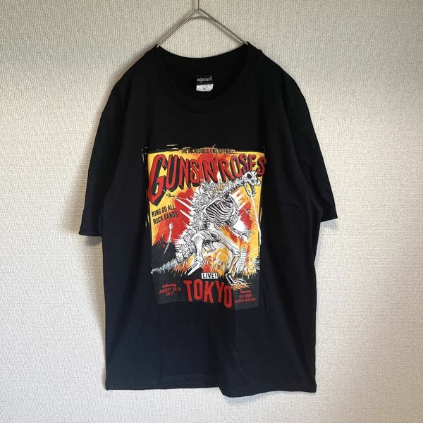 Guns N' Roses バンドt プリント tシャツ 東京公演 2017