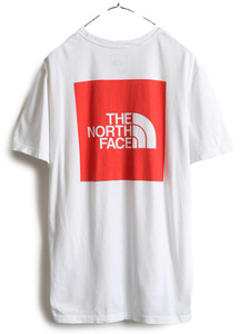 ■ ノースフェイス 両面 染込み プリント 半袖 Tシャツ メンズ L / 古着 The North Face アウトドア 半袖Tシャツ プリントTシャツ ロゴT 白