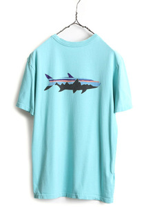 USA製 ■17年製 パタゴニア プリント 半袖 Tシャツ メンズ S / 古着 Patagonia アウトドア フィッツロイ ターポン グラフィック イラスト