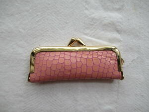  handmade real leather made seal case ( seal inserting ) enamel type pushed . pink 