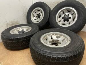 トヨタ 70系 ランドクルーザー ランクル 純正 15in PCD139.7 6H ヨコハマ 265/70R15 プラド ハイラックスサーフ FJクルーザー