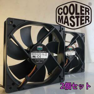 coolermaster 120 мм кейс вентилятор 2 шт. комплект черный установка винт есть кондиционер тормозные колодки PWM3pin cooler master.