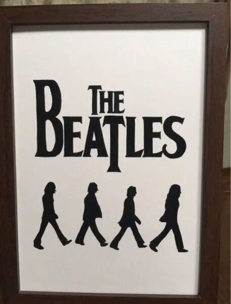【手描きイラスト】ビートルズ the beatles【フレーム付き】