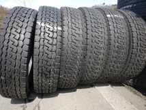 6本価格★パ3872T■205/80R17.5 120/118L LT BRIDGESTONE ECOPIA M812 ミックスタイヤ■条件付送料無料■地山 MIX エルフ キャンター _画像1