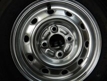 新品スタッドレス■J1T7702■145/80R12 80/78N LT BRIDGESTONE W300 鉄 4J 4H PCD100 2023年製★条件付送料無料★軽トラ バランス済_画像6