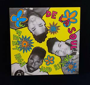 DE LA SOUL / 3 FEET HIGH AND RISING / 1989 UK盤 Big Life Tommy Boy Rough Trade (DLS LP1) Adrenalin Pressing