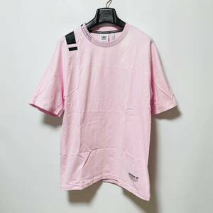 アディダス オリジナルス CV5812 NMD Tee ノマド 3ストライプロゴ Tシャツ L 送料210円〜 adidas Originals メンズ ピンク バインダーロゴ