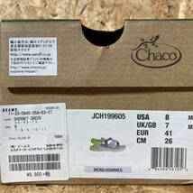 Chaco BEAMS Z CLOUD サンダル US8 26cm SHERBET GREEN コラボ 別注 限定 チャコ_画像7