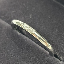 TIFFANY&Co. ティファニー PT950 プラチナ ペア マリッジリング 結婚指輪 刻印 16号 9.5号 メンズ レディースのみダイヤ ケース_画像3